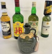 Long John Finest Blended Scotch Whisky Special Reserve 70cl, Black and White Choice Old Scotch