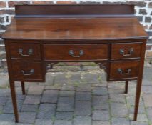 Edwardian mahogany Chinese Chippendale style side board / dressing table 107cm w x 51cm d x 90.5cm