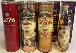 9 70cl Grant's Finest Scotch Whisky Family Reserve, ( 2 boxed, 6 in tubes)