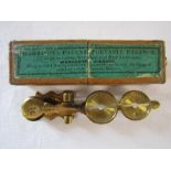 Harrison's Patent Portable Balance - To Weigh and Gauge Sovereigns and Half Sovereigns