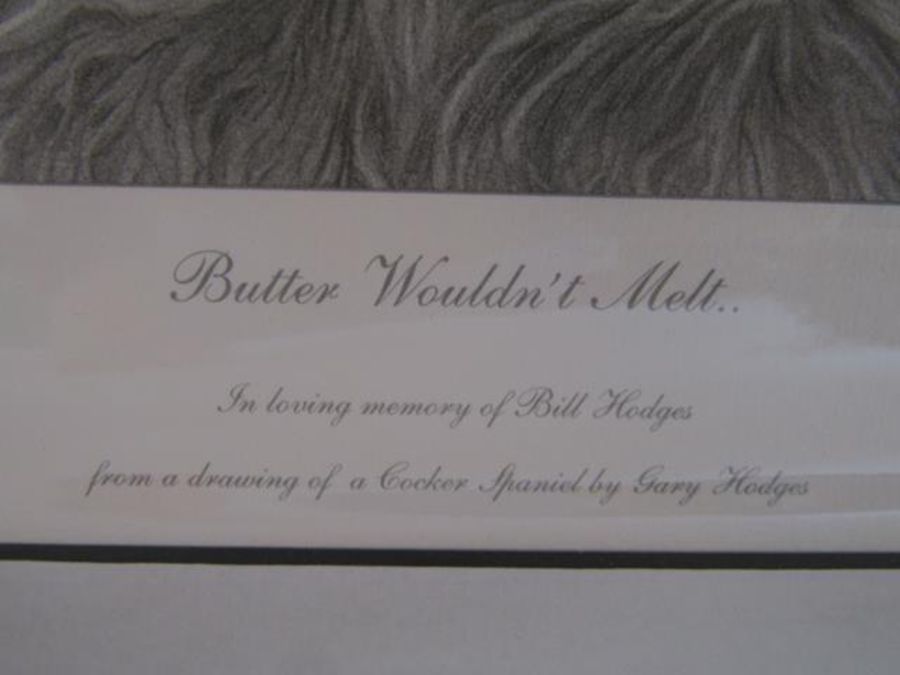 Mounted Gary Hodges limited edition print 27/450 'Butter Wouldn't Melt' in loving memory of Bill - Image 4 of 5