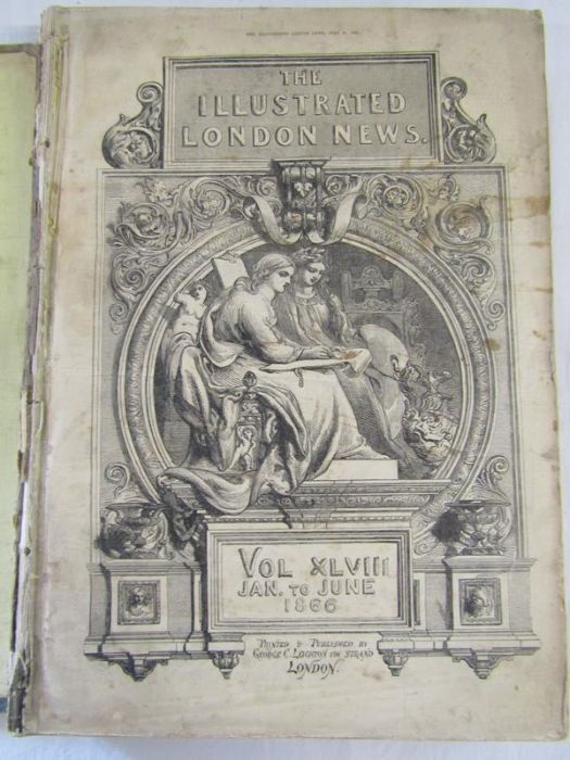 The Illustrated London News Jan - June 1866 and July - Dec 1866 also Masterpieces of Painting from - Image 4 of 8