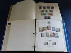 German stamp album (Deutschland Zonemarken) 1960s / 70s & World Refugee album of stamps / First