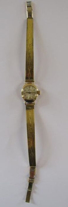 Ladies 14kt gold Roamer watch on plated strap - total weight 14.48g - Image 4 of 7