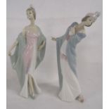 LLadro 'Sophisticate' figure 5787 approx. 26cm tall and 'Flirt' figure 5789 approx. 34cm tall