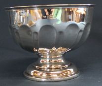 20th century silver footed bowl with indistinct Sheffield hallmark 4.5cm dia, 11cm h, 5.2ozt