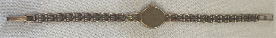 9ct gold Accurist Diamond watch with box, total weight 8.99g - Image 5 of 6