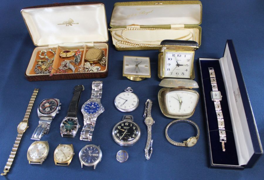 Selection of gents wristwatches including Zeitner, Sicura, Talis, LEP, Brooks & Bentley silver