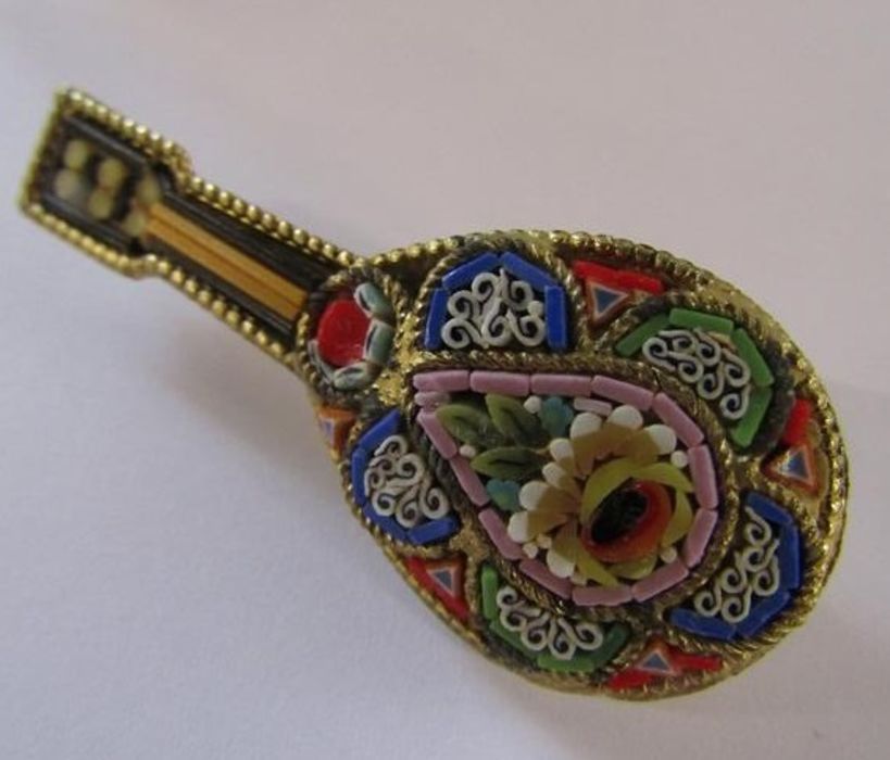 Micro mosaic brooches - Image 4 of 6