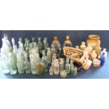 Quantity of old bottles including glass (Dimple, some Lincoln / Alford) stoneware & selection of old