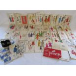 Collection of dress makers patterns also a Sawyer's view-master with discs