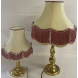 2 brass table lamps (not tested)