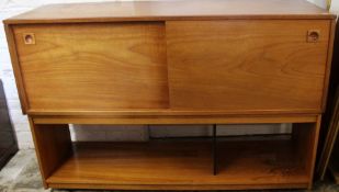 Danish sideboard with cutlery drawer (has been wall hung) & music cabinet