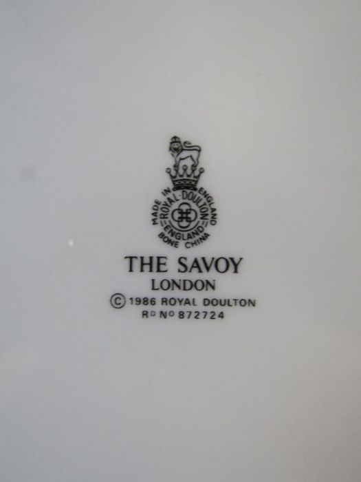Savoy crockery used in the Savoy Hotel 2007 before it's refurbishment - consisting of 2 large and - Image 6 of 11