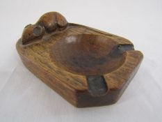 Robert Thompson of Kilburn -  Mouseman oak ashtray approx. 10.5cm x 7.5cm