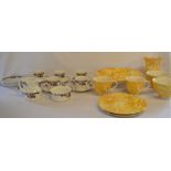 Royal Doulton Autumn's Glory part tea set & Poole pottery Sunshine crockery