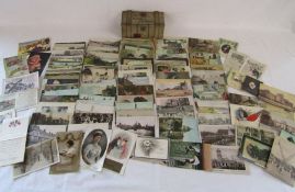 W&R Jacob tin containing a selection of hand written postcards dating from 1911