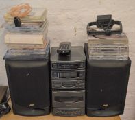 JVC Micro Component System UX-A4 CD, cassette & radio with remote control & CD's