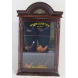 Westminster Est. 1918 'The Smokers Choice' glass fronted modern pipe cabinet with pipe display -