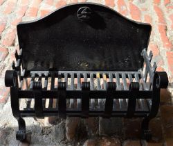 Cast iron fire basket W47cm D 28cm