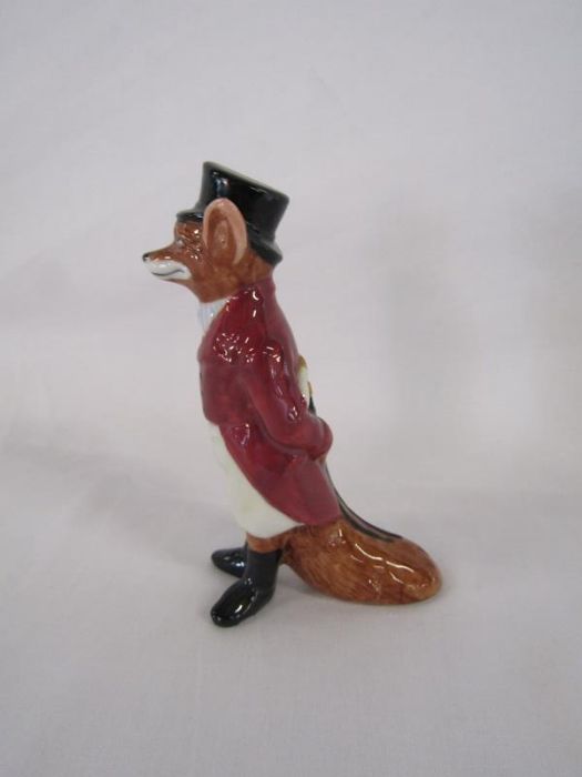 Beswick large fox approx. 24cm, huntsman on rearing horse 868 (damage to ear) and sleeping fox, - Image 8 of 12