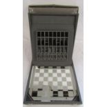 Swarovski cased crystal chess set with board