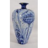 William Moorcroft for James Macintyre & Co Ltd florian ware baluster vase (Rd 326471)  with blue