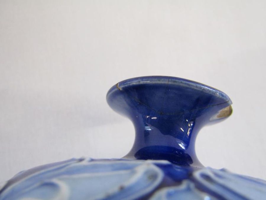 William Moorcroft for James Macintyre & Co Ltd florian ware baluster vase (Rd 326471)  with blue - Image 6 of 7