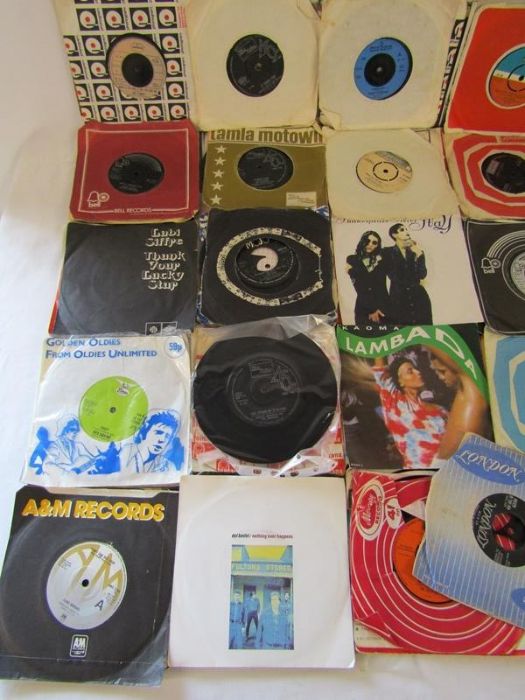 Collection of 7" vinyl 45's records - includes The Rolling Stones I can't Get No Satisfaction F - Image 18 of 19