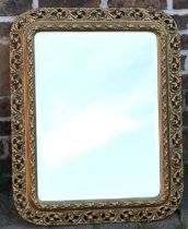 Ornate gilt frame mirror 80cm by 63cm