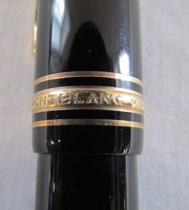 Montblanc No 149 fountain pen with triangle to lid - believed to be made for the Saudi market - Image 3 of 8