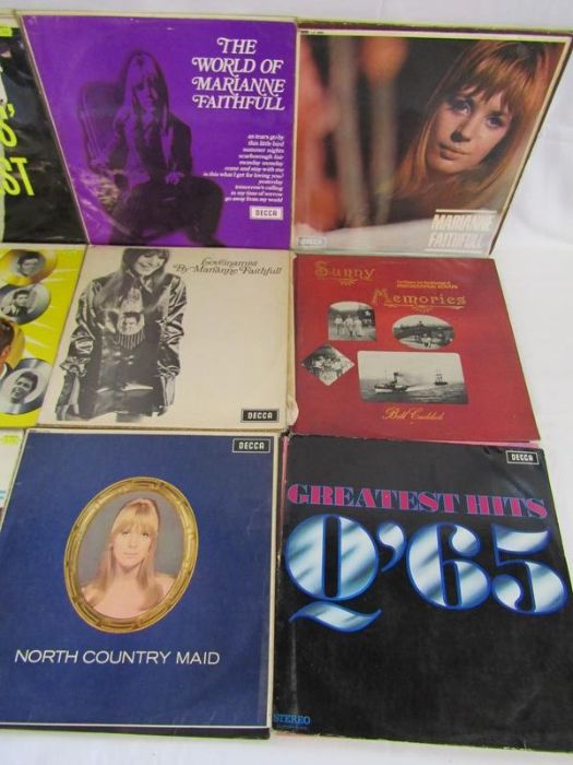 Collection of vinyl LP records - includes The Shadows, Cliff Richard, Marianne Faithful, lulu, - Image 12 of 17