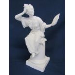 Royal Worcester parian ware figure 3588 'Le Miroir' modelled by A.Azori