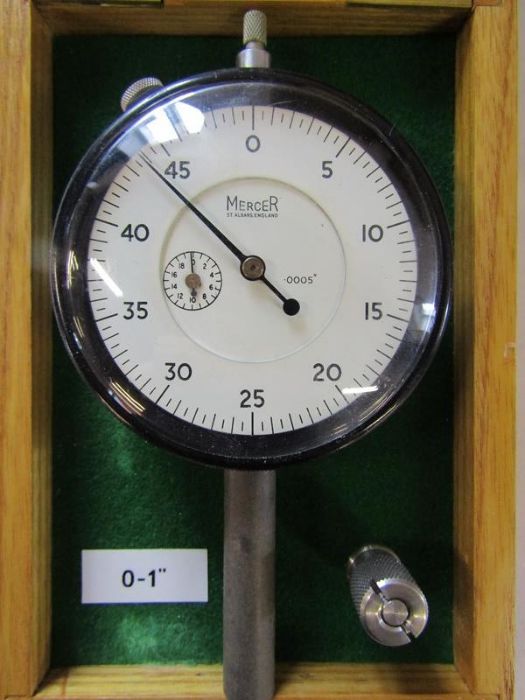 Collection of watchmakers items includes Mercer gauge, BTM green lathe, optical measuring - Image 6 of 14