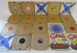 Collection of 78s records Frankie Vaughan, Unchained Melody, Johnny Ray, Ronnie Carroll, Nat King