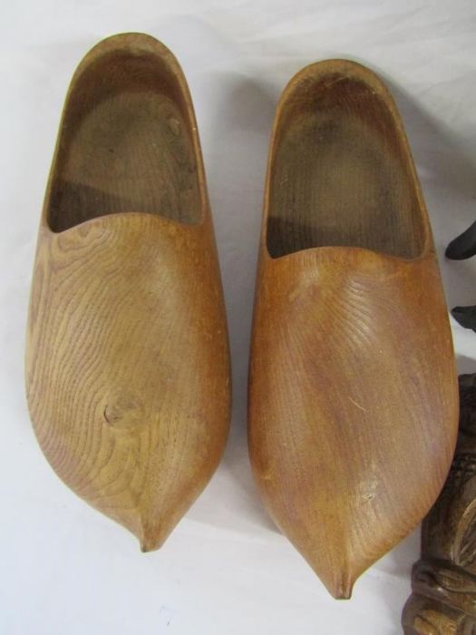 Pair of Dutch clogs and selection of African tribal masks - Image 2 of 6