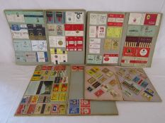 Scrap book collection of matchboxes and cigarette boxes