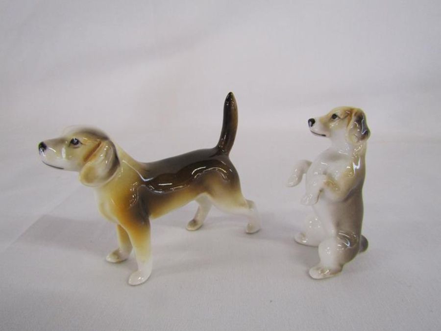 Beswick large fox approx. 24cm, huntsman on rearing horse 868 (damage to ear) and sleeping fox, - Image 12 of 12