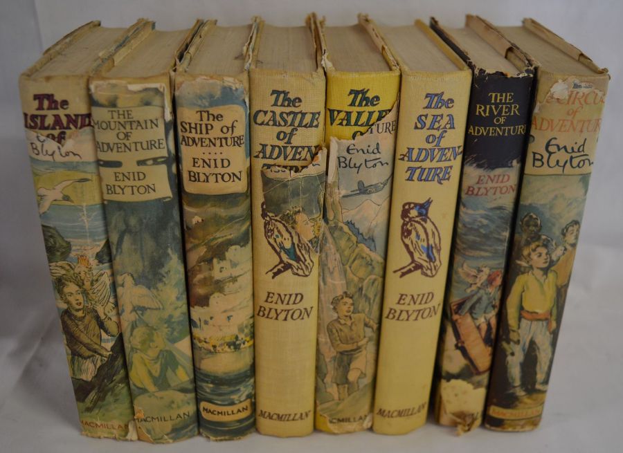 8 Enid Blyton Adventure series hard back books including first edition The River Adventure & The - Image 2 of 4