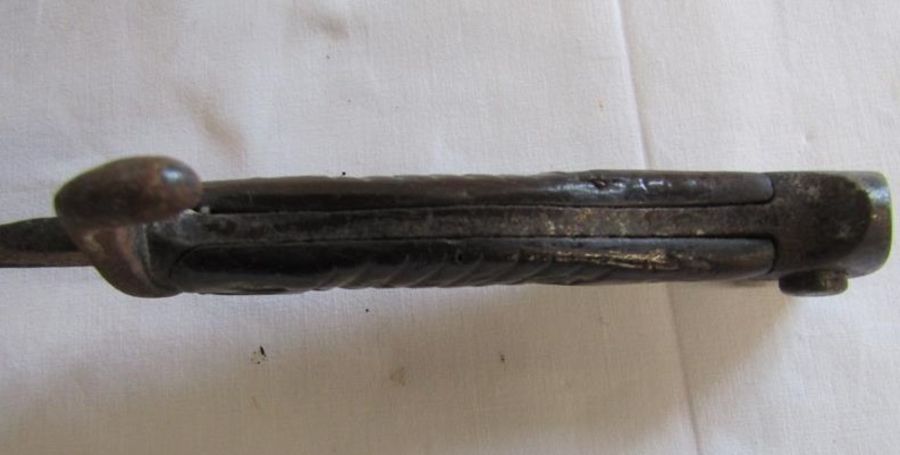 19th century Bayonet - blade measures approx. 36cm - Image 5 of 8