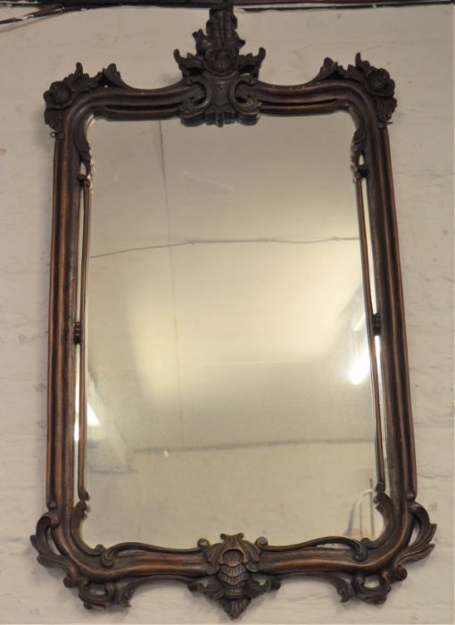Carved French wall mirror
