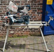 Bosch GCM10SD Professional mitre saw with Axminster stand