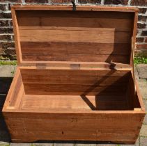 Wooden trunk, W91 x D45 x H46