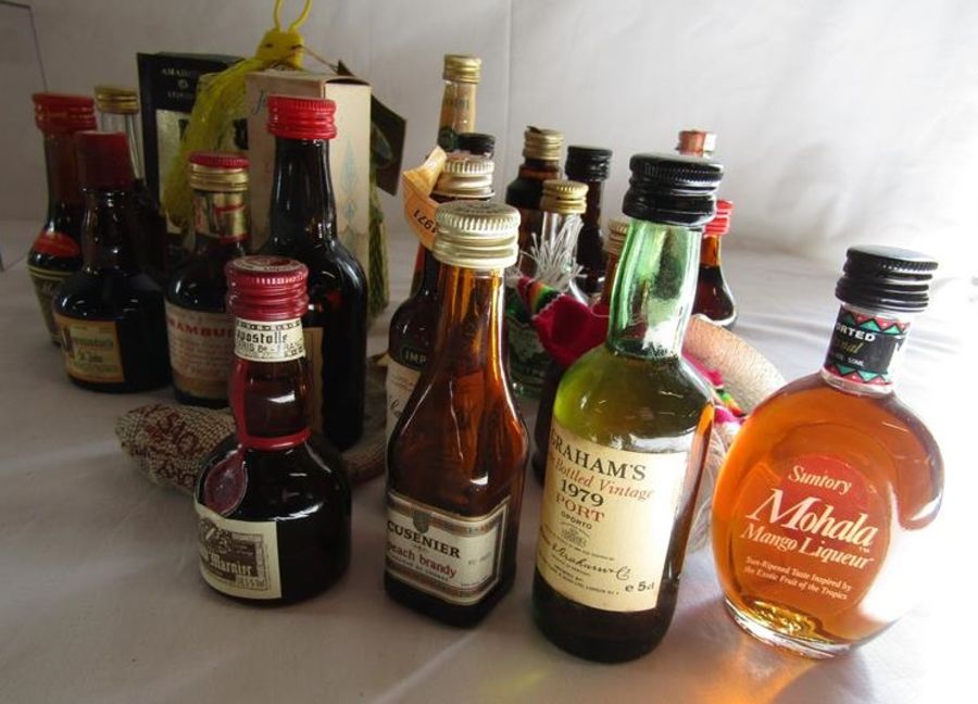 Collection of alcoholic miniatures includes Ballantines, Bols, Ramboise, Jack Daniels, Honeymoon - Image 12 of 13