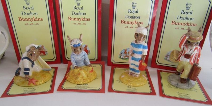 4 boxed Royal Doulton Bunnykins figurines - Father Bunnykin, Seaside Bunnykin, Mother Bunnykin, - Image 3 of 6