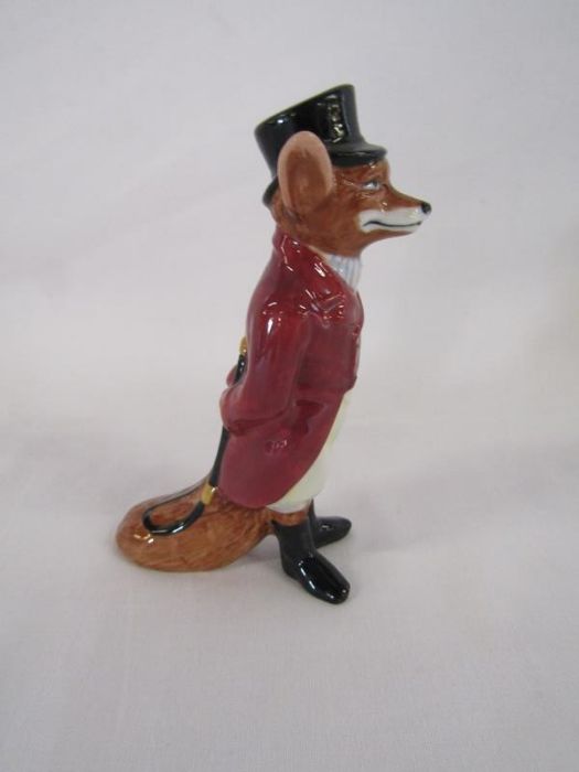 Beswick large fox approx. 24cm, huntsman on rearing horse 868 (damage to ear) and sleeping fox, - Image 10 of 12