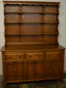 Ercol dresser, L146 x D50 x H191cm