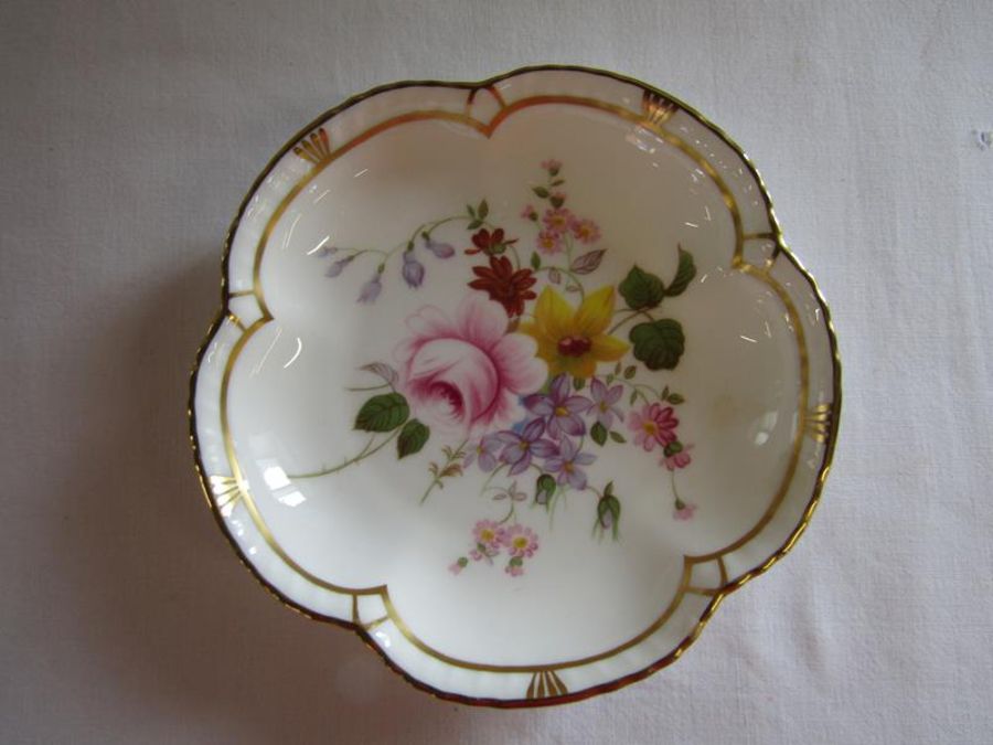 Royal Crown Derby Vine Cobalt trio with plate, Derby Posies plate and trinket trays and 2451 plate - Image 5 of 5