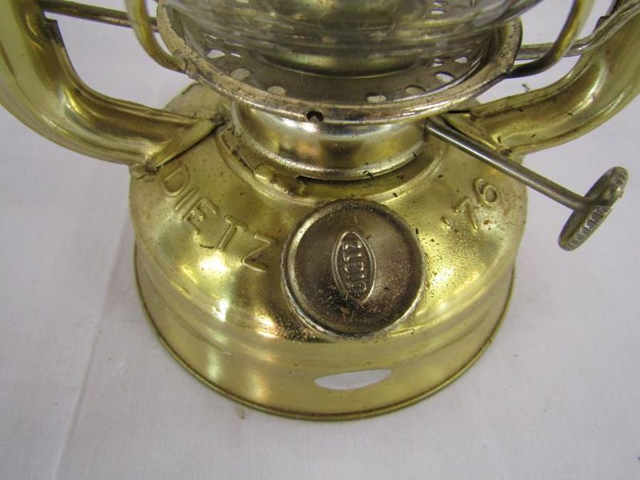 Collection of paraffin lamps and Dietz oil lamp - Image 7 of 7