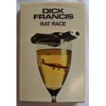 First edition Dick Francis Rat Race signed & inscription by the author published Michael Joseph